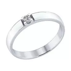 Серебряное кольцо с фианитом