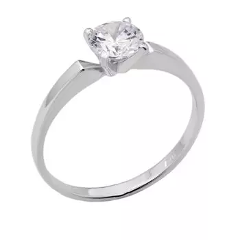 Серебряное кольцо с фианитом