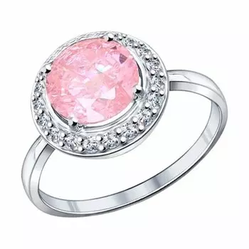 Серебряное кольцо с фианитом