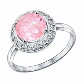 Серебряное кольцо с фианитом