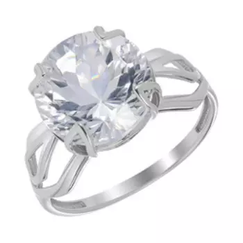 Серебряное кольцо с горным хрусталем