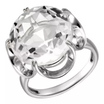 Серебряное кольцо с горным хрусталем