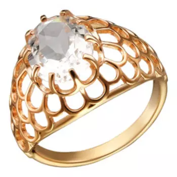 Серебряное кольцо с горным хрусталем