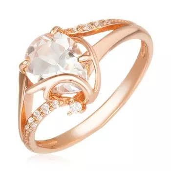 Серебряное кольцо с горным хрусталем