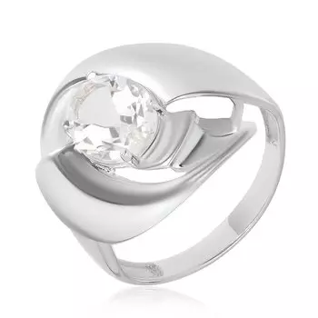 Серебряное кольцо с горным хрусталем