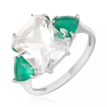 Серебряное кольцо с горным хрусталем