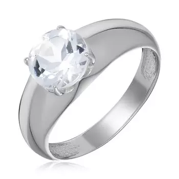 Серебряное кольцо с горным хрусталем