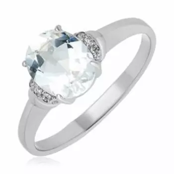 Серебряное кольцо с горным хрусталем