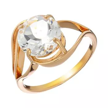 Серебряное кольцо с горным хрусталем