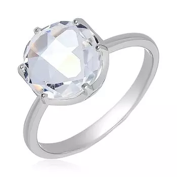 Серебряное кольцо с горным хрусталем