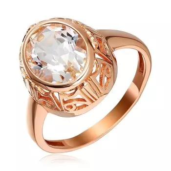 Серебряное кольцо с горным хрусталем