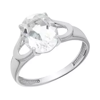 Серебряное кольцо с горным хрусталем