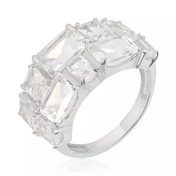 Серебряное кольцо с горным хрусталем