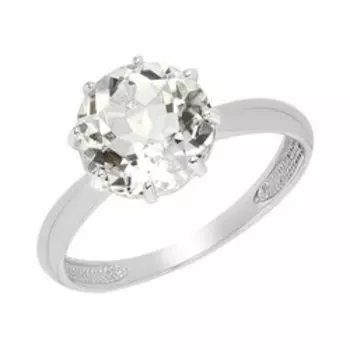 Серебряное кольцо с горным хрусталем