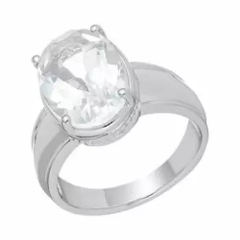 Серебряное кольцо с горным хрусталем