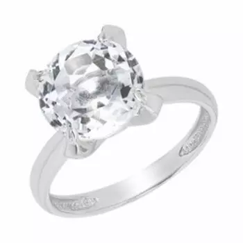 Серебряное кольцо с горным хрусталем