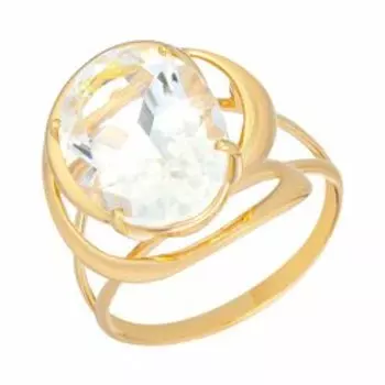 Серебряное кольцо с горным хрусталем