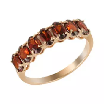 Серебряное кольцо с гранатами