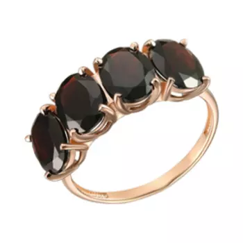 Серебряное кольцо с гранатами