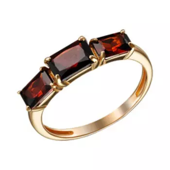 Серебряное кольцо с гранатами