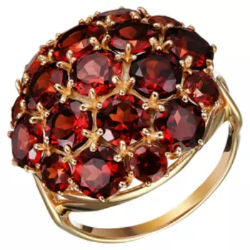 Серебряное кольцо с гранатами