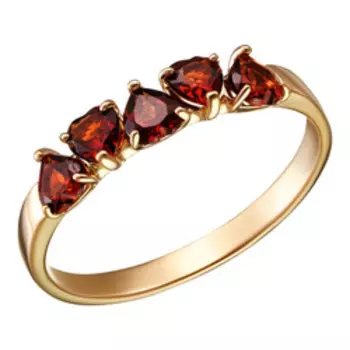 Серебряное кольцо с гранатами