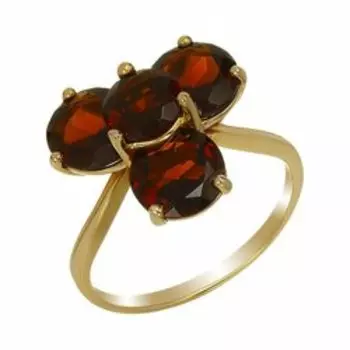 Серебряное кольцо с гранатами