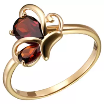 Серебряное кольцо с гранатами Мозамбик