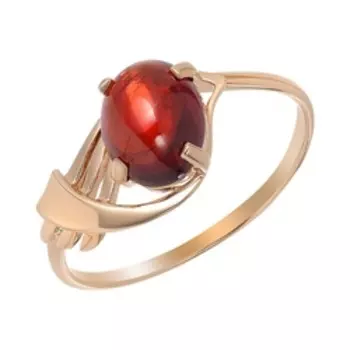 Серебряное кольцо с гранатом