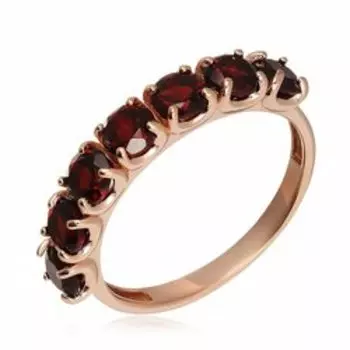 Серебряное кольцо с гранатами