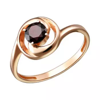 Серебряное кольцо с гранатом