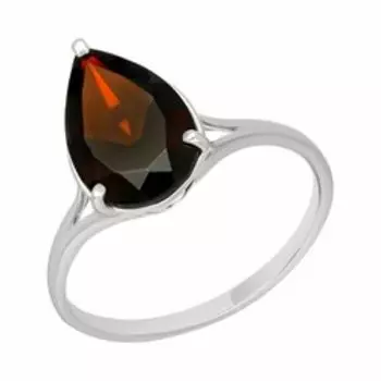 Серебряное кольцо с гранатом