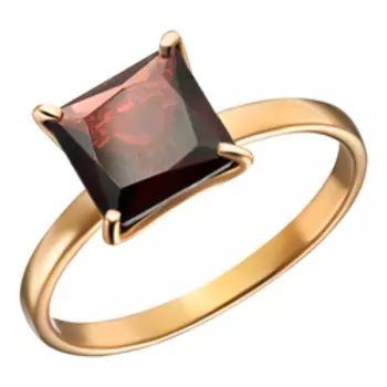 Серебряное кольцо с гранатом