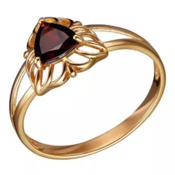 Серебряное кольцо с гранатом