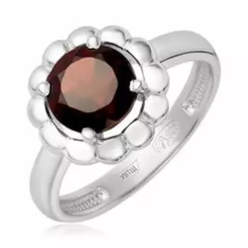 Серебряное кольцо с гранатом