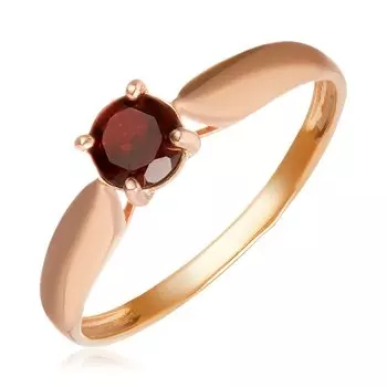 Серебряное кольцо с гранатом