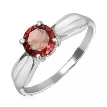 Серебряное кольцо с гранатом