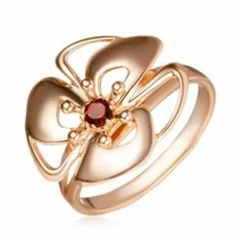 Серебряное кольцо с гранатом