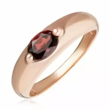 Серебряное кольцо с гранатом