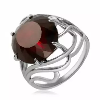 Серебряное кольцо с гранатом