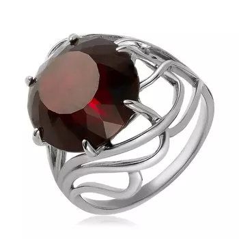 Серебряное кольцо с гранатом