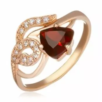 Серебряное кольцо с гранатом