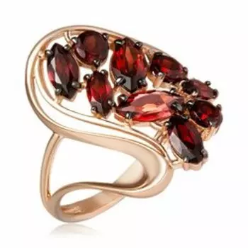 Серебряное кольцо с гранатами