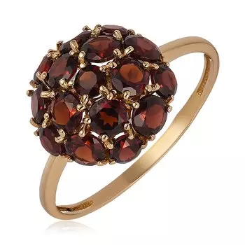 Серебряное кольцо с гранатом