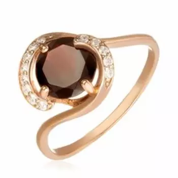 Серебряное кольцо с гранатом