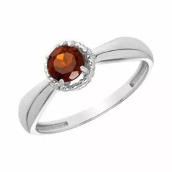 Серебряное кольцо с гранатом