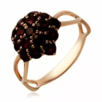 Серебряное кольцо с гранатом