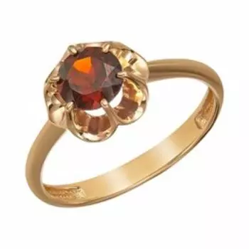 Серебряное кольцо с гранатом