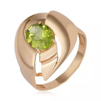 Серебряное кольцо с хризолитом