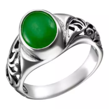 Серебряное кольцо с хризопразом